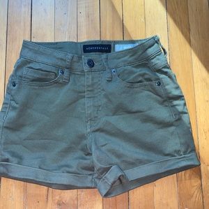 Olive green Jean shorts